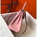 Hermes Kelly 25cm Retourne Bag In Pink Clemence Leather