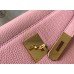 Hermes Kelly 25cm Retourne Bag In Pink Clemence Leather