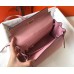 Hermes Kelly 25cm Retourne Bag In Pink Clemence Leather