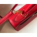 Hermes Kelly 25cm Retourne Bag In Red Clemence Leather