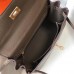 Hermes Kelly 25cm Retourne Bag In Taupe Clemence Leather