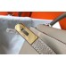 Hermes Kelly 25cm Retourne Bag In Tourterelle Clemence Leather