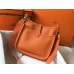Hermes Evelyne III 29 PM Bag In Orange Clemence Leather