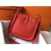 Hermes Evelyne III 29 PM Bag In Red Clemence Leather