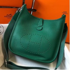 Hermes Evelyne III 29 PM Bag In Vert Vertigo Clemence Leather