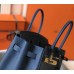 Hermes Birkin 35cm Bag In Blue Agate Clemence Leather GHW