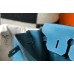 Hermes Birkin 35cm Bag In Blue Jean Clemence Leather GHW