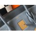 Hermes Birkin 35cm Bag In Blue Lin Clemence Leather GHW