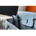 Hermes Birkin 35cm Bag In Blue Lin Clemence Leather GHW