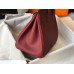Hermes Birkin 35cm Bag In Bordeaux Clemence Leather GHW