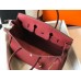 Hermes Birkin 35cm Bag In Bordeaux Clemence Leather GHW