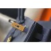 Hermes Birkin 35cm Bag In Dark Blue Clemence Leather GHW