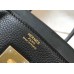 Hermes Birkin 35cm Bag In Black Clemence Leather GHW