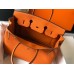 Hermes Birkin 35cm Bag In Orange Clemence Leather GHW