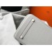 Hermes Birkin 35cm Bag In Pearl Grey Clemence Leather GHW