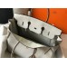 Hermes Birkin 35cm Bag In Pearl Grey Clemence Leather GHW