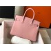 Hermes Birkin 35cm Bag In Pink Clemence Leather GHW