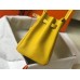 Hermes Birkin 35cm Bag In Yellow Clemence Leather GHW
