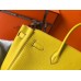 Hermes Birkin 35cm Bag In Yellow Clemence Leather GHW