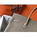 Hermes Birkin 35cm Bag In Gris Tourterelle Clemence Leather GHW
