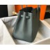 Hermes Birkin 35cm Bag In Vert Amande Clemence Leather GHW