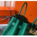 Hermes Birkin 35cm Bag In Vert Vertigo Clemence Leather GHW