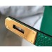 Hermes Birkin 35cm Bag In Vert Vertigo Clemence Leather GHW