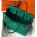 Hermes Birkin 35cm Bag In Vert Vertigo Clemence Leather GHW