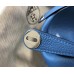 Hermes Lindy 26cm Bag In Blue Agate Clemence Leather PHW