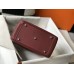 Hermes Lindy 26cm Bag In Bordeaux Clemence Leather PHW