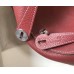 Hermes Lindy 26cm Bag In Bordeaux Clemence Leather PHW