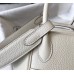 Hermes Lindy 26cm Bag In Beton Clemence Leather PHW