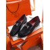 Hermes Paris Loafers In Black Goatskin