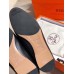 Hermes Paris Loafers In Black Goatskin