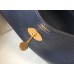 Hermes Lindy 26cm Bag In Navy Blue Clemence Leather GHW