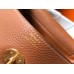 Hermes Lindy 26cm Bag In Gold Clemence Leather GHW