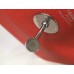 Hermes Lindy 26cm Bag In Red Clemence Leather PHW