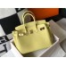 Hermes Birkin 30cm Bag In Jaune Poussin Clemence Leather GHW