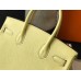 Hermes Birkin 30cm Bag In Jaune Poussin Clemence Leather GHW