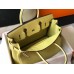 Hermes Birkin 30cm Bag In Jaune Poussin Clemence Leather GHW