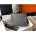 Hermes Kelly 25cm Sellier Bag In Ardoise Epsom Leather