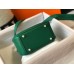 Hermes Lindy Mini Bag In Green Clemence Leather GHW