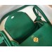 Hermes Lindy Mini Bag In Green Clemence Leather GHW