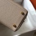 Hermes Kelly 28cm Bag In Argile Clemence Leather GHW