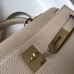 Hermes Kelly 28cm Bag In Argile Clemence Leather GHW