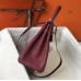 Hermes Kelly 28cm Bag In Bordeaxu Clemence Leather GHW