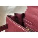 Hermes Kelly 28cm Bag In Bordeaxu Clemence Leather GHW