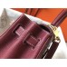Hermes Kelly 28cm Bag In Bordeaxu Clemence Leather GHW