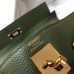 Hermes Kelly 28cm Bag In Canopee Clemence Leather GHW