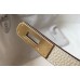 Hermes Kelly 28cm Bag In Beton Clemence Leather GHW